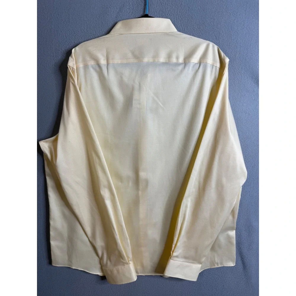 Michael Kors Dress Shirt Men's 17 1/2 36/37‎ Lemon Glaze XL Regular Fit NWT